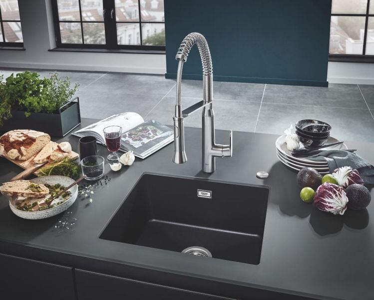 Grohe Мойка для кухни 457 x 406 мм, Granite Black (31653AP0) 31653AP0 фото