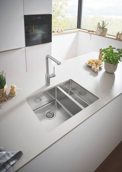 Grohe Мийка для кухні 585 x 450 мм, під стільницю, 1,5 чаши, матова (31577SD1) 31577SD1 фото