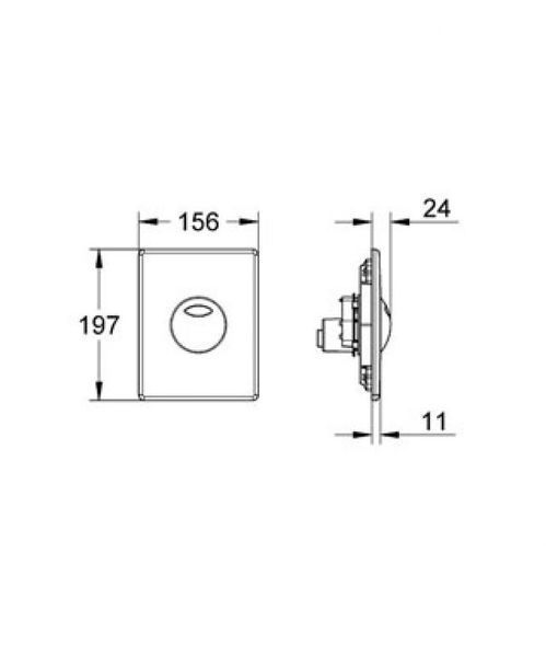 Grohe Skate Панель змиву для унітазу (38862SD0) 38862SD0 фото