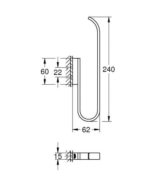 Grohe Selection Держатель запасного рулона бумаги (41067000) 41067000 фото