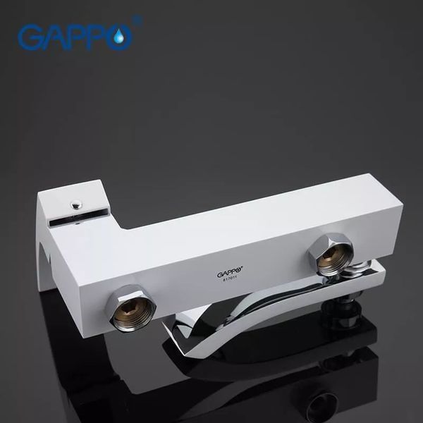 Змішувач для ванни GAPPO G3207-8, білий/хром 1033992 фото