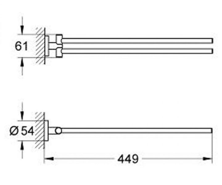 Grohe Essentials тримач для рушника (40371001) 40371001 фото
