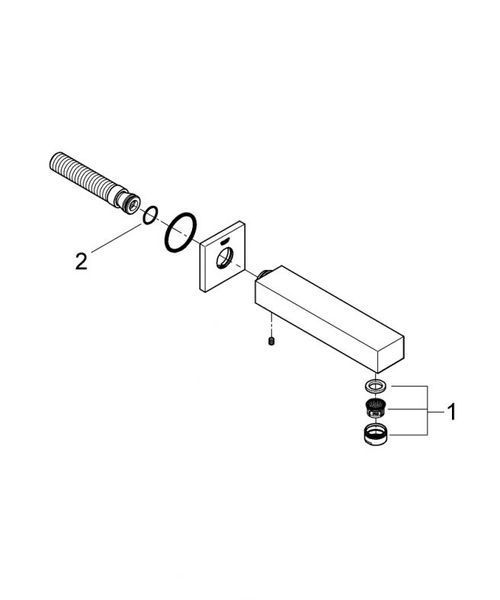 Grohe Eurocube Вилив для ванни 170 мм (13303000) 13303000 фото