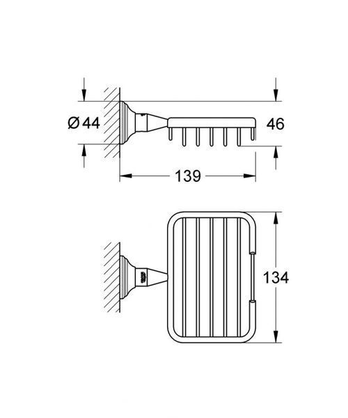 Grohe Essentials Authentic Поличка-решітка, маленька (40659001) 40659001 фото