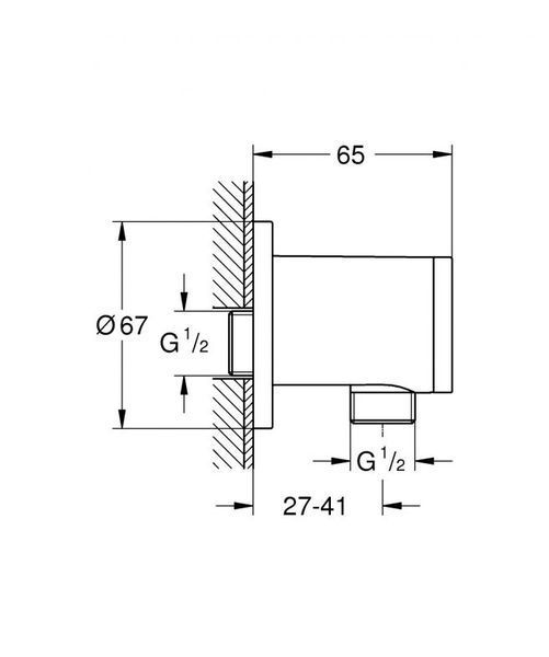 Grohe Tempesta Підключення душового шлангу (28671001) 28671001 фото