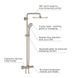 Grohe Euphoria System 310 Душевая система с термостатом для настенного монтажа (26075DC0) 26075DC0 фото 5