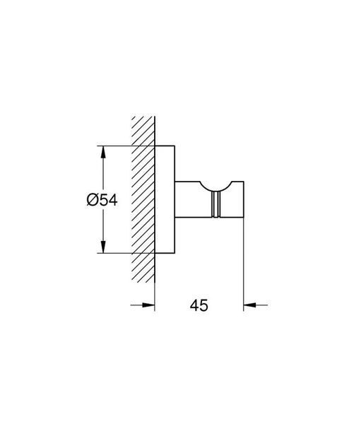 Grohe Essentials Гачок для банного халата (40364DC1) 40364DC1 фото