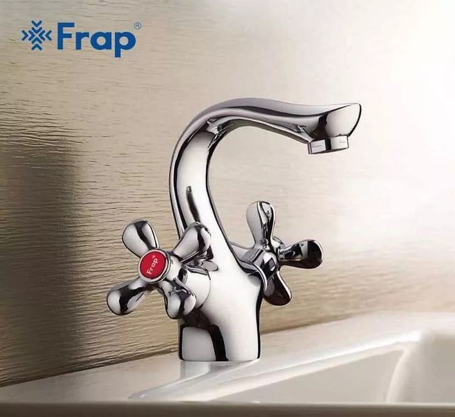 Змішувач для умивальника Frap F10731-B, хром 1034173 фото