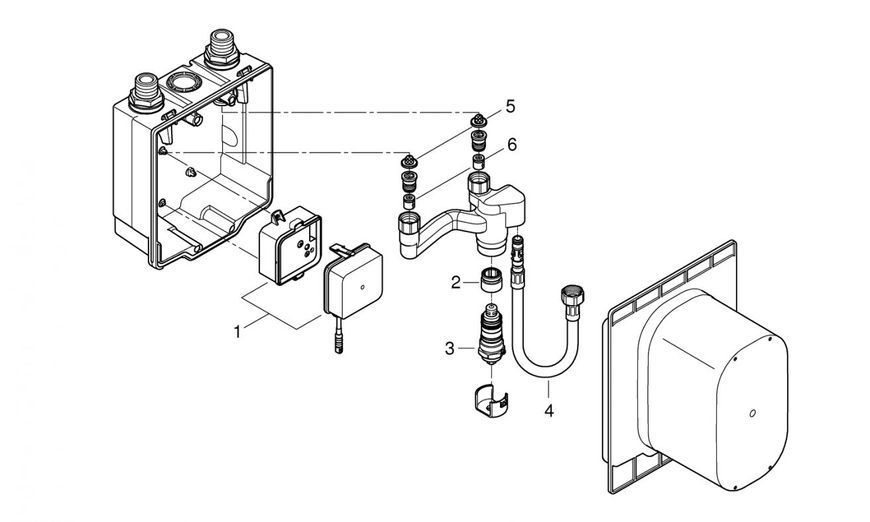 Grohe Eurosmart Cosmopolitan E Прихований монтажний блок (36336001) 36336001 фото