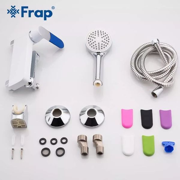 Змішувач для ванни Frap F3234, білий/хром 1033655 фото