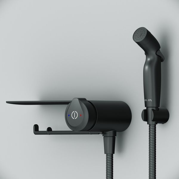TouchReel, гіг-набір зі зм-ЕМ д/душ із полиць, трим туал.папер, гіг.душ, тримач черн AM.PM X-Joy F0H85A822 F0H85A822 фото