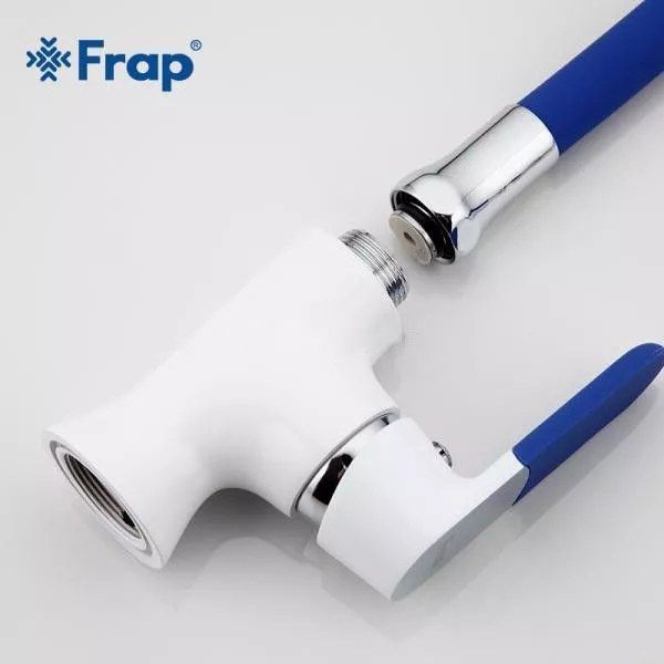Корпус змішувача для кухні Frap F4034 під гнучкий вилив, білий/хром 1033656 фото