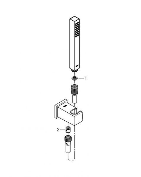 Grohe Euphoria Cube Stick Душовий набір з 1 режимом струменя (26405000) 26405000 фото