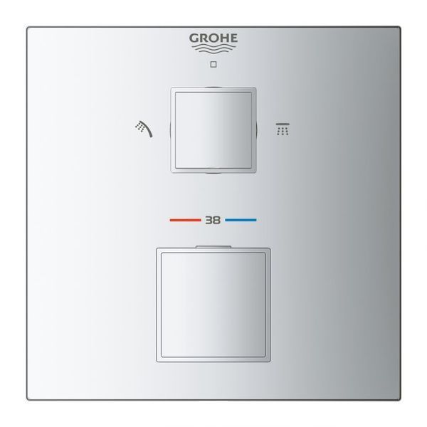 Grohe Grohtherm Cube Термостатичний змішувач для душу на 2 виходи (24154000) 24154000 фото