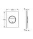 Grohe Панель смыва для скрытого бачка GROHE Nova Cosmopolitan S (37601SH0) 37601SH0 фото 2