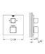 Grohe Grohtherm Cube Термостатичний змішувач для душу на 2 виходи (24154000) 24154000 фото 3