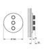 Grohe Grohtherm SmartControl Комплект верхней монтажной части для вентиля на три выхода (29122000) 29122000 фото 3