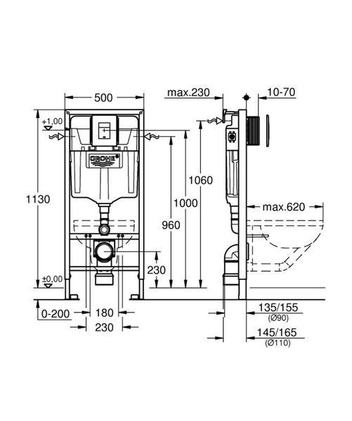 Grohe Інсталяція Rapid SL комплект 6-в-1 для унітазу (39448000) 39448000 фото