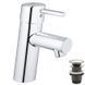 Grohe Concetto Смеситель однорычажный для раковины S-Size + нажимной донный клапан (23931001) 23931001 фото 1