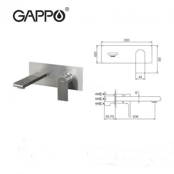 Смеситель для раковины GAPPO G1099-21 1034238 фото