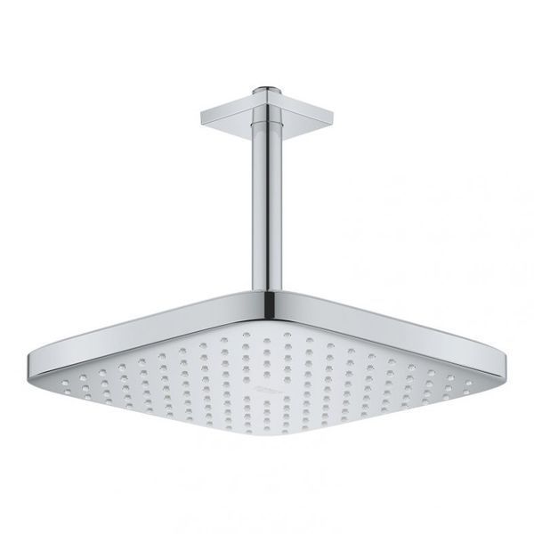 Grohe Tempesta 250 Cube Верхний душ с кронштейном к потолку с WaterSaving (26688000) 26688000 фото