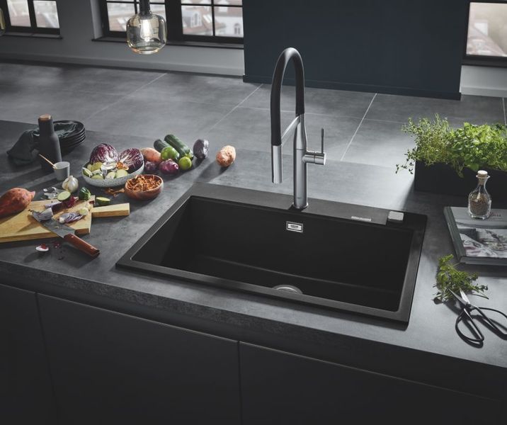 Grohe Мийка для кухні 780 x 510 мм, Granite Black (31652AP0) 31652AP0 фото