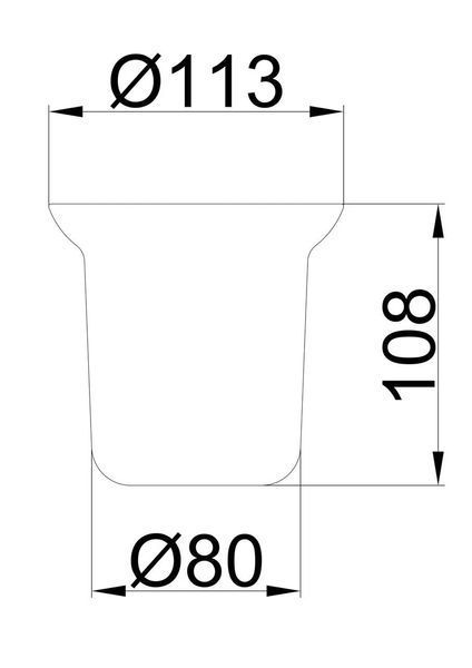 Склянка для йоржика Frap F753, матовий 1037797 фото