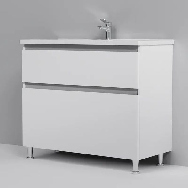Тумба з раковиною, підлогова, 100 см, 2 ящики AM.PM M85-FSX1002-WC1002WG38 X-Joy M85-FSX1002-WC1002WG38 фото