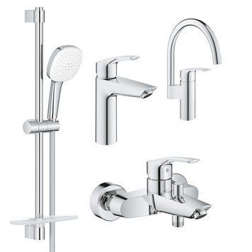 Grohe Набiр змiшувачiв Eurosmart 4 в 1 для ванни та кухні (UA123248M3) UA123248M3 фото