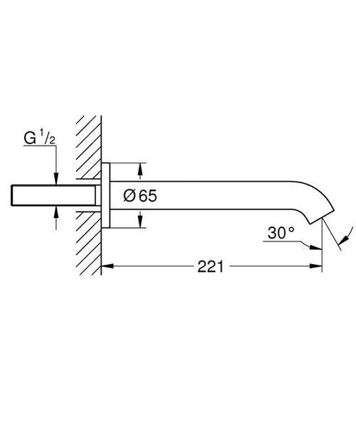 Grohe Essence Вилив для ванни (13449001) 13449001 фото