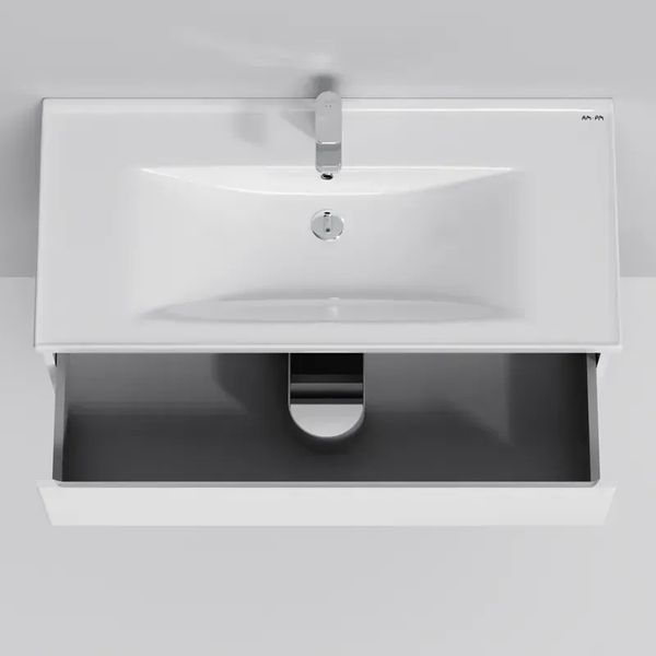 Тумба с раковиной, подвесная, 100 см, 2 ящика AM.PM M85-FHX1002-WC1002WG38 X-Joy M85-FHX1002-WC1002WG38 фото