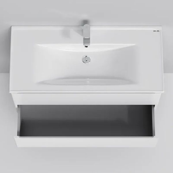 Тумба с раковиной, подвесная, 100 см, 2 ящика AM.PM M85-FHX1002-WC1002WG38 X-Joy M85-FHX1002-WC1002WG38 фото