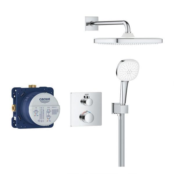 Grohe Grohtherm Скрытая душевая система с Tempesta 250 Cube (34871000) 34871000 фото