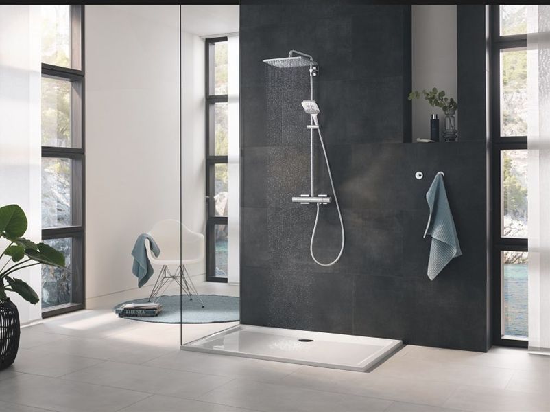 Grohe Rainshower Smartactive Cube 310 Душевая система с термостатом для настенного монтажа (26649000) 26649000 фото