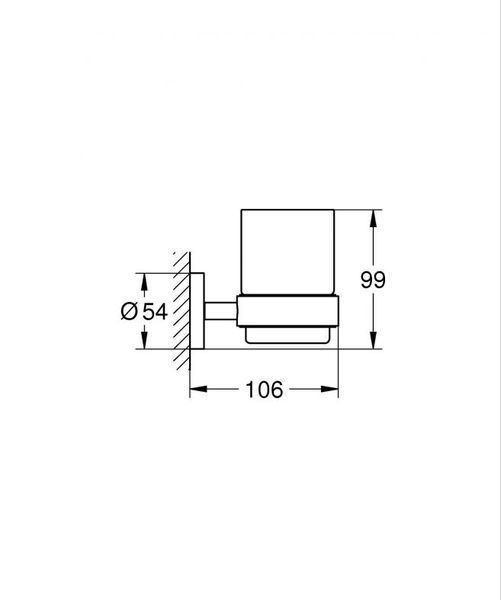 Grohe Essentials Склянка із тримачем (40447DC1) 40447DC1 фото