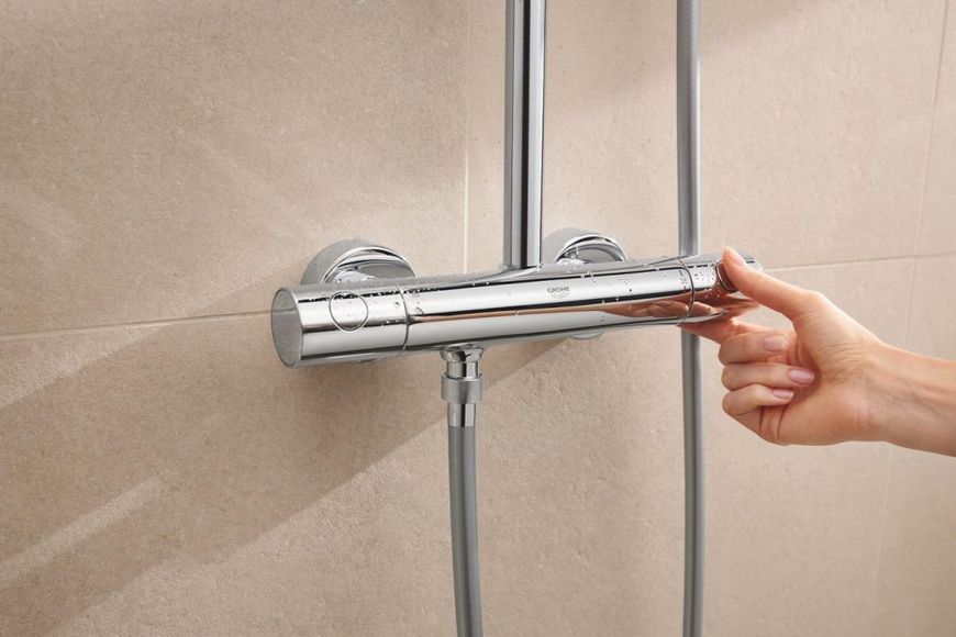 Grohe Tempesta System 250 Cube Душевая система с термостатом для настенного монтажа (26689001) 26689001 фото
