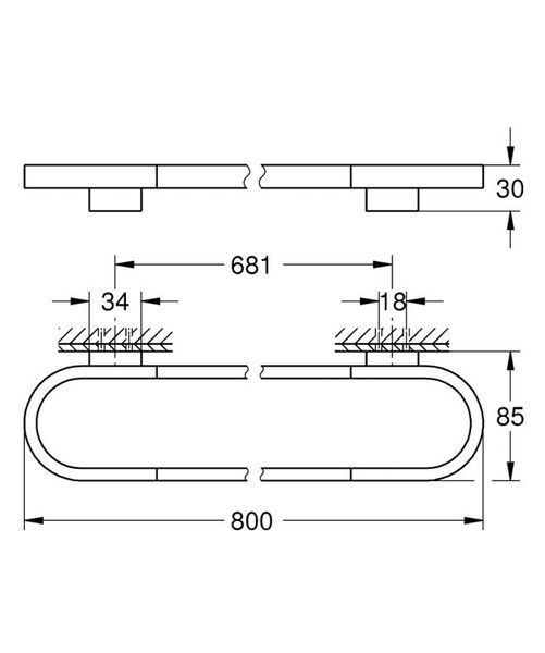 Grohe Selection Держатель для банного полотенца (41058000) 41058000 фото