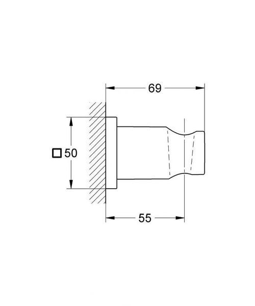 Grohe Настінний тримач для ручного душу (27075DC0) 27075DC0 фото