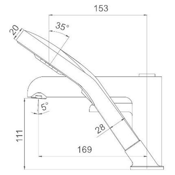 Смеситель для ванны на 3 отверстия Gappo G1103-6 1044860 фото