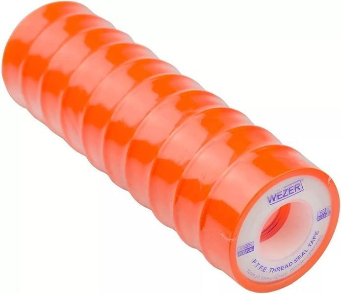 Фум стрічка WEZER PTFE 12x0, 1 мм 12 м, білий 1038263 фото