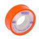 Фум стрічка WEZER PTFE 12x0, 1 мм 12 м, білий 1038263 фото 1