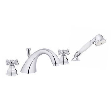 Змішувач EMMEVI DECO classic ванна врізна на 4 отв хром СR12120 CR12120 фото