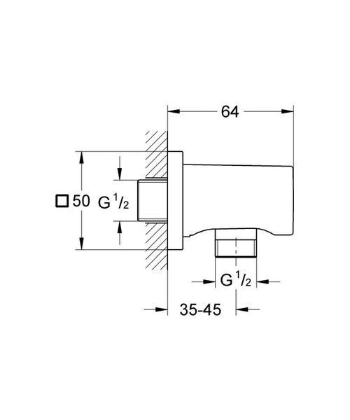 Grohe Rainshower Підключення душового шлангу (27076AL0) 27076AL0 фото