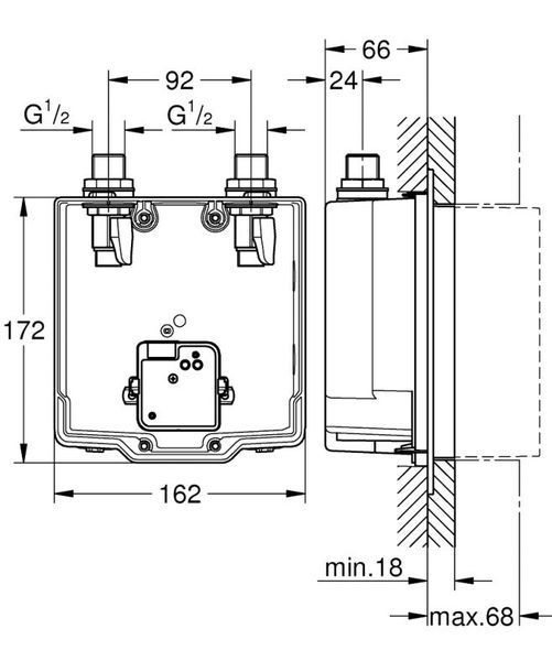 Grohe Eurosmart Cosmopolitan E Прихований монтажний блок (36339001) 36339001 фото