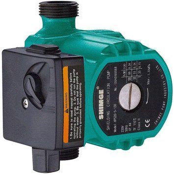 Насос циркуляційний SHIMGE XPS 25-6-130 25/6м-130мм, Qmax=3м&sup3;+ гайка1"+ кабель зі штепселем 1045383 фото