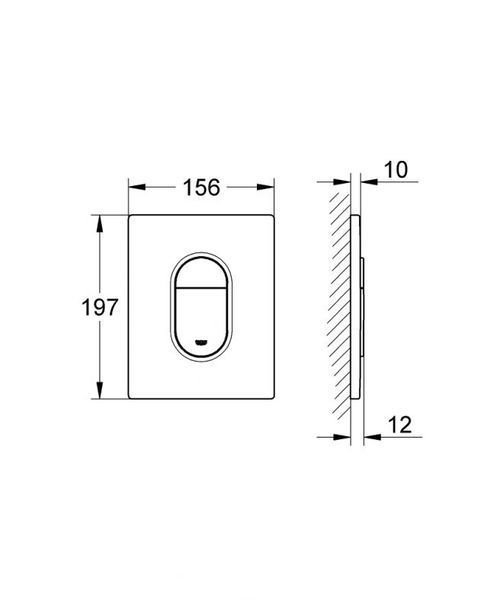 Grohe Панель смыва для скрытого бачка GROHE Arena Cosmopolitan (38844KF0) 38844KF0 фото