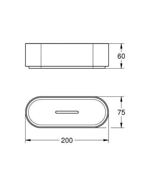 Grohe Selection Полочка для душа, без держателя (41037000) 41037000 фото