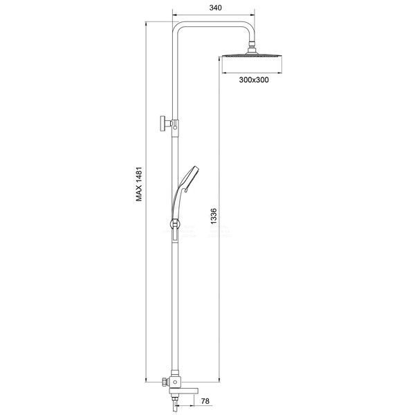 Душевая система с термостатом GAPPO G2499-40 1042414 фото