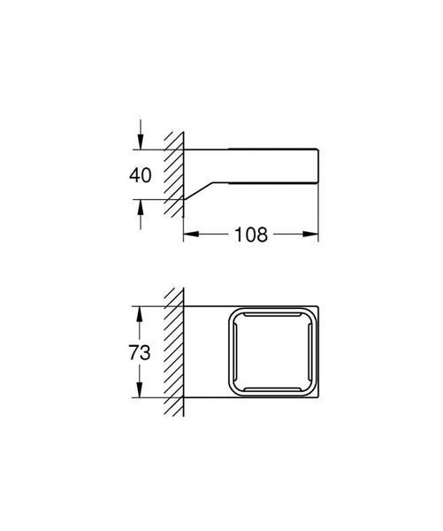 Grohe Selection Cube Тримач (40865000) 40865000 фото