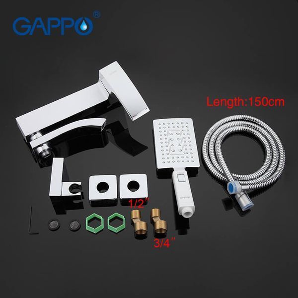 Смеситель для ванны GAPPO G3207-8 1033992 фото